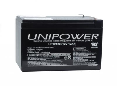 Bateria Selada 12V 12A Unipower 70.00.0029 BATERIA 12V 12A SELADA  