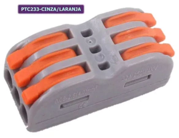 CON.P/DERIVAÇÃO UBC-52-03,33 COND DUPLO 4MM-16028 90.00.1203 4MM-16028