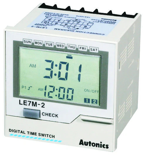 Timer Semanal Anual LE7M-2 Autonics 55.00.0356 TIMER LE7M-2