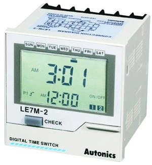 Timer Semanal Anual LE7M-2 Autonics 55.00.0356 TIMER LE7M-2 