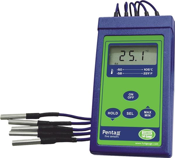 Termômetro Portátil C/5 Sensores 34.71.0007 PENTA III FULL GAUGE