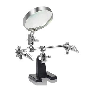 Lupa de bancada com Suporte e pinças articuladas 41.00.1798 LUPA DE BANC.C/PINCAS ARTICULA 