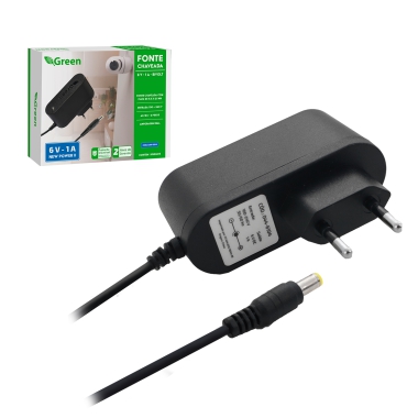 FONTE - 6V 1A CHAVEADA IMPORTADA 23.04.0047 FONTE - 6V 1A CHAVEADA IMPORTA