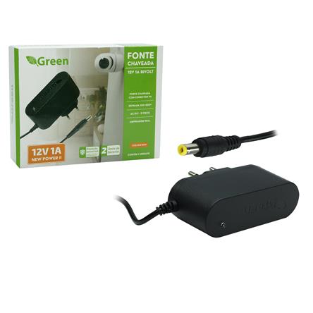 FONTE  - 12V 1A CHAVEADA IMPORTADA PLASTICA 23.04.0045 FONTE  - 12V 1A CHAVEADA IMPOR