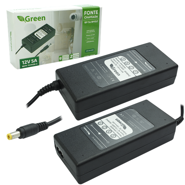 FONTE  - 12V 5A CHAVEADA IMPORTADA 23.04.0066 FONTE  - 12V 5A CHAVEADA IMPOR