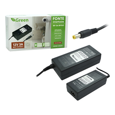 FONTE  - 12V 3A CHAVEADA IMPORTADA PLASTICA 23.04.0065 FONTE  - 12V 3A CHAVEADA IMPOR