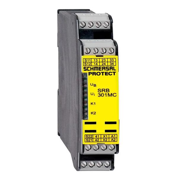 Rele de segurança SCHMERSAL SRB301MC 24V 34.00.0088 RELE DE SEGURANCA SCHMERSAL SR