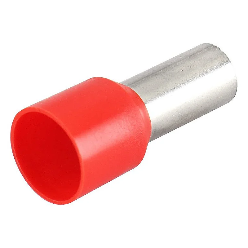 Terminal tubular 10mm vermelho 53.00.0849 TERMINAL TUBULAR 10MM VERMELHO 