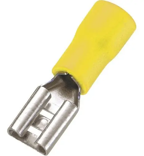 Terminal faston am fêmea pré isolado 6,0mm (6,3) 53.00.0240 TERM. FASTON AM FEMEA P/ISOL.6 