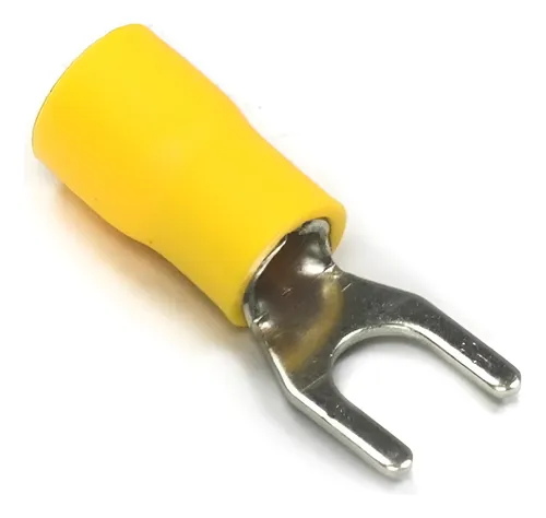 Terminal forquila pré isolado 6,0mm (furo 5) 11.01.0106 TERM. FORQUILA P/ISOL AM 6,0MM 