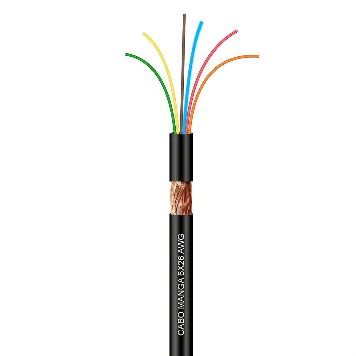 Cabo Manga 6 Pares Blindado 26AWG 27.00.0258 CABO MANGA 6 PARES BLINDADO  