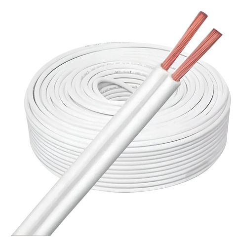 Fio paralelo 2x20AWG ( 2x0,50mm) branco