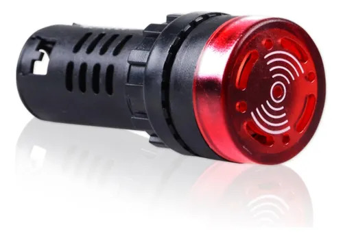 SINALEIRO LED VERM.HD16-22SMR 220 BUZZER 53.00.0015 HD16-22SM