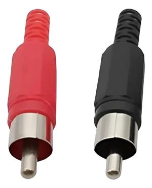 Plug RCA macho plástico 19.00.0017 
