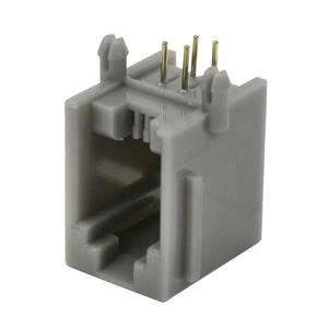 Jack para Placa Cinza 4x4 RJ11 42.00.0047 4 X 4 - RJ11 