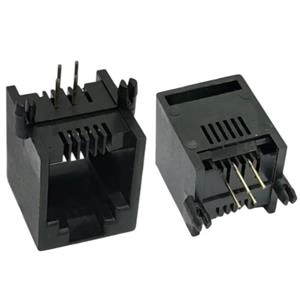 Jack para Placa Preto 4x4 RJ11 42.00.0047 4x4 RJ11 PT 