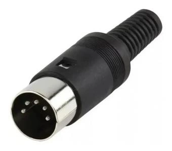 Plug Din P - 5 pinos macho 19.00.0021 PLUG P - 5 DIN MACHO 