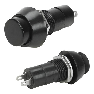 Chave Push Button RD com retenção preto 43.00.0247 CHAVE PUSH BUTTON RD C/RETENCA