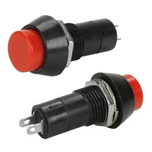 Chave Push Buttton RD com retenção vermelha 43.00.0305 CHAVE PUSH BUTTON RD 