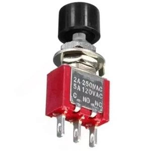 Chave push button DS612 3 terminais 43.00.0286 CHAVE PUSH BOTTON DS612  