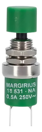 Push botton sem retenção verde 2 terminais 18531 05.00.0124 PUSH BOTTON S/RETEN.VERDE