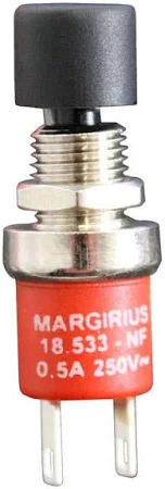 Push botton sem retenção vermelha 2 terminais 41.00.2080 PUSH BOTTON S/RET 18533