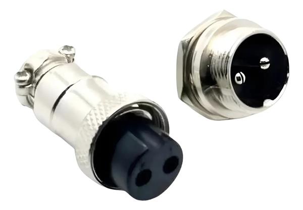 CONECTOR CIRCULAR 2  VIAS M X F 19.00.0265 MxF 2 vias