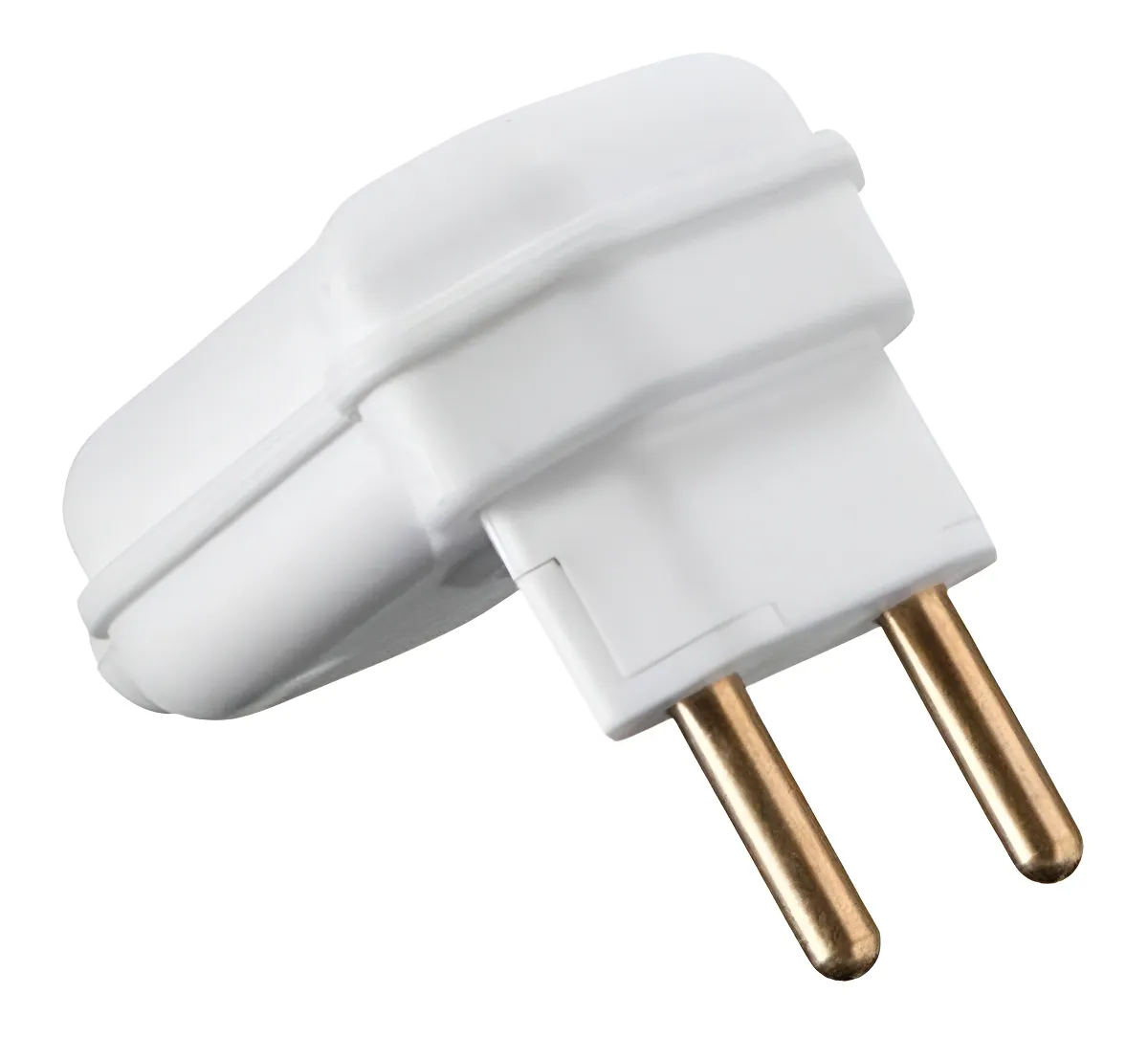Plugue Macho 2P 20A 90º Branco 19.28.0013 PLUG MACHO 90° 2P 10/20A 