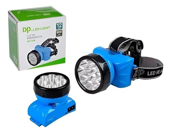 LANTERNA DE CABEÇA 12 LEDS RECARREGAVEL 722B LANTERNA DE CABEÇA 1 12 LEDS RECARREGAVEL 722B