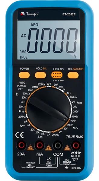 MULTIMETRO DIGITAL 3 1/2D  TRUE RMS ET-2082E 89.00.0015 ET-2082E