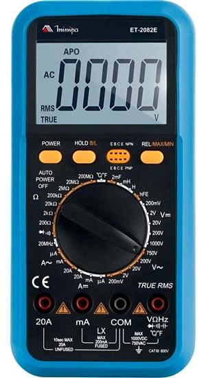 MULTIMETRO DIGITAL 3 1/2D  TRUE RMS ET-2082E 89.00.0015 ET-2082E 