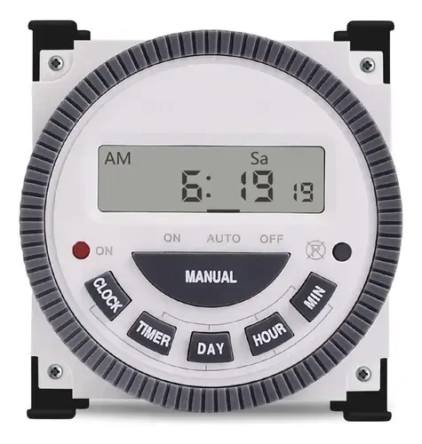 TIMER-619 Temporizador Semanal Novus 220VCA 53.00.1026 TM-619-2 220V-P/ TRILHO DIN 