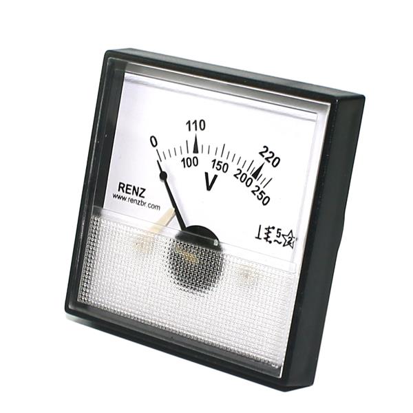 VOLTIMETRO ANALOGICO RENZ QR65 50VCA 02.01.1238 QR-65 0/500V