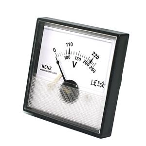 VOLTIMETRO ANALOGICO RENZ QR65 50VCA 02.01.1238 QR-65 0/500V 