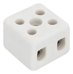 CONECTOR PORCELANA BIPOLAR 6MM  30A 41.00.1415  SINDAL 6MM 30A 