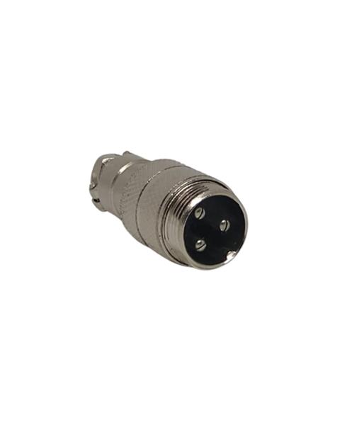 CONECTOR CIRCULAR MIKE 03 VIAS MACHO P/CABO-3161A 40.02.1200 03 VIAS MACHO P/CABO
