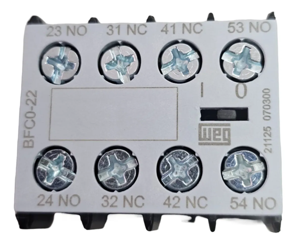 BLOCO DE CONTATO WEG AZ BFC0-22 2NA+2NF 12499353 53.00.3008 BFC0-22 12499353