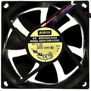 MICROVENTILADOR 80X80X25 12VDC 0.25A 3 FIOS 40.00.0038 80X80X25 12VDC 0.25A 