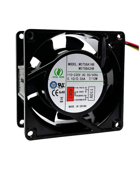 MICROVENTILADOR 80X80X38 110/220VAC 0.10/0.06A 40.00.0068  80X80X38 110/220V