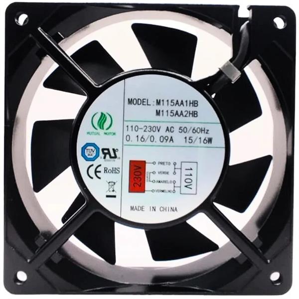 MICROVENTILADOR 120X120X25 110/220VAC 0.16/0.09A 40.00.0062 120X120X25 110/220V