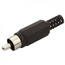 Plug RCA macho RCA fêmea 90º