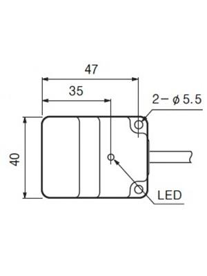 Sensor Indutivo PSN40-20AO 55.00.0610 PSN40-20AO   