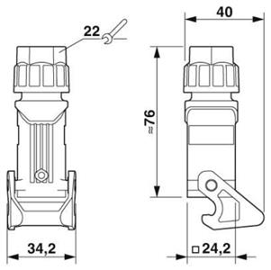 Caixa HC-STA-D07-CHWS-1TGM20-PL-BK - 1419259 34.04.0453 1419259 