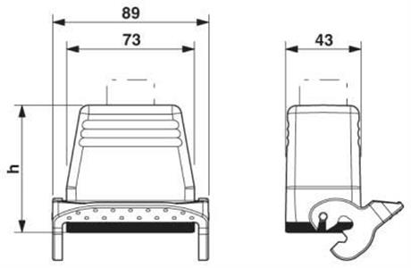 Caixa HC-B 10-KML-73/M1PG16 - 1771451 34.04.0189 HC-B-10 KML 1771451 