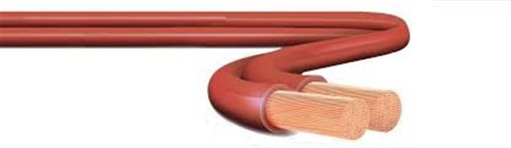 Fio paralelo 2X1,0mm marrom 27.00.0459 FIO PARALELO 2X1,0MM MARROM 