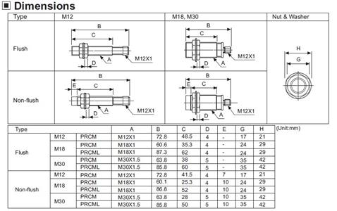SENSOR INDUTIVO PRCM12-4AO AUTONICS 55.00.0520 PRCM12-4AO 