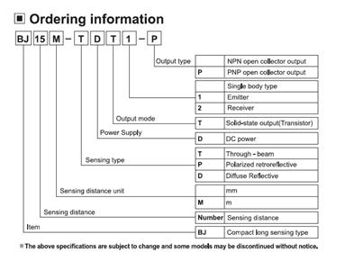 Sensor Difuso BJ1M-DDT 55.00.0210 BJ1M-DDT 