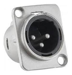 Xlr Jack Canonpara painel 3 vias 19.00.0161 