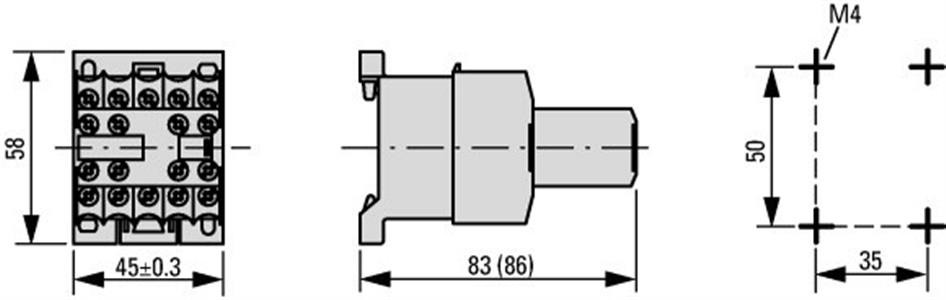CONTATOR AUX. DILER-22-G 24VDC- 10042 53.00.1178 DILER-22-G 24VDC - 10042