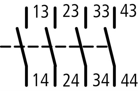 CONTATO AUXILIAR DILM150-XHI40 277948 EATON 53.00.1601 DILM150-XHI40 277948 